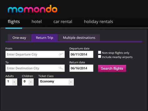 momondo flight tickets